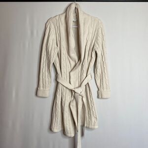 Arlotta Studio Plush Cable Knit Robe Spa Bath Hot Tub Hot Springs Womens Large